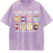 Is My Jam Vintage Washed T-Shirt in Purple
