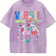 8AM IN CHARLOTTE For All The Dogs Virgil Tribute Hate vintage washed oversized T-shirt in Purple