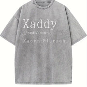 Xaddy Xaden Riorson Xaden Fourth Wing vintage washed oversized T-shirt in Gray