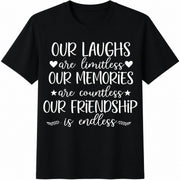 Best Friends Matching Cotton T-Shirt in Black