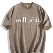Let's Leave It at That Vintage Washed T-Shirt in Brown