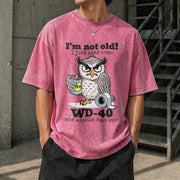 Owl I'm Not Old I Just Need Some Vintage Washed T-Shirt in Red