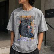 Howl's Moving Castle Vintage Washed T-Shirt in Gray