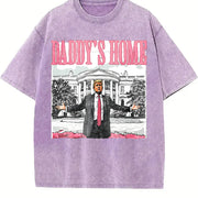 Daddy's Home President Trumpp Vintage Washed T-Shirt in Purple