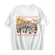 I Have Made It Awkward Japanese Spider Crab Cotton T-Shirt in White