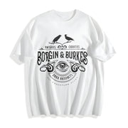 European and American Cotton T-Shirt in White