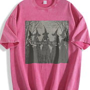 Girls Will Be Girls Witch Vintage Washed T-Shirt in Red