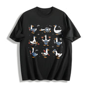 Silly Goose Plumber Cotton T-Shirt in Black