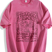 Fraggle Rock Radish Farm Vintage Washed T-Shirt in Red