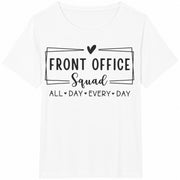 Front Office Squad Cotton T-Shirt in White