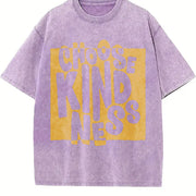 Choose Kindness Retro Kindness Spread Kindness vintage washed oversized T-shirt in Purple