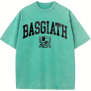 Basgiath War College Vintage Washed T-Shirt in Blue