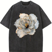 Wild Flowers Wildflowers Vintage Washed T-Shirt in Black