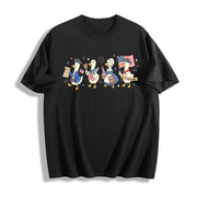 America 250 Years Patriotic Cotton T-Shirt in Black