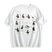 It’s Ok to Be Different Autism Goose Cotton T-Shirt in White