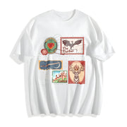 Throne of Glass TOG Book Stamps Terrasen Fantastic Reader Cotton T-Shirt in White