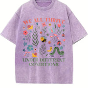 Neurodiversity for BCBA Vintage Washed T-Shirt in Purple