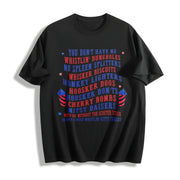 Joe Dirt Merica July 4th Cotton T-Shirt in Black