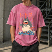 My Neighbor Totoro Vintage Washed T-Shirt in Red