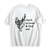 Stretch Chicken Cotton T-Shirt in White