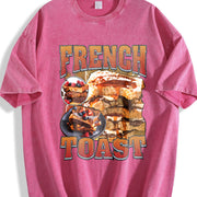 French Toast Bootleg Rap Vintage Washed T-Shirt in Red
