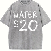 Water & $20 Short-sleeve for & Vintage Washed T-Shirt in Gray