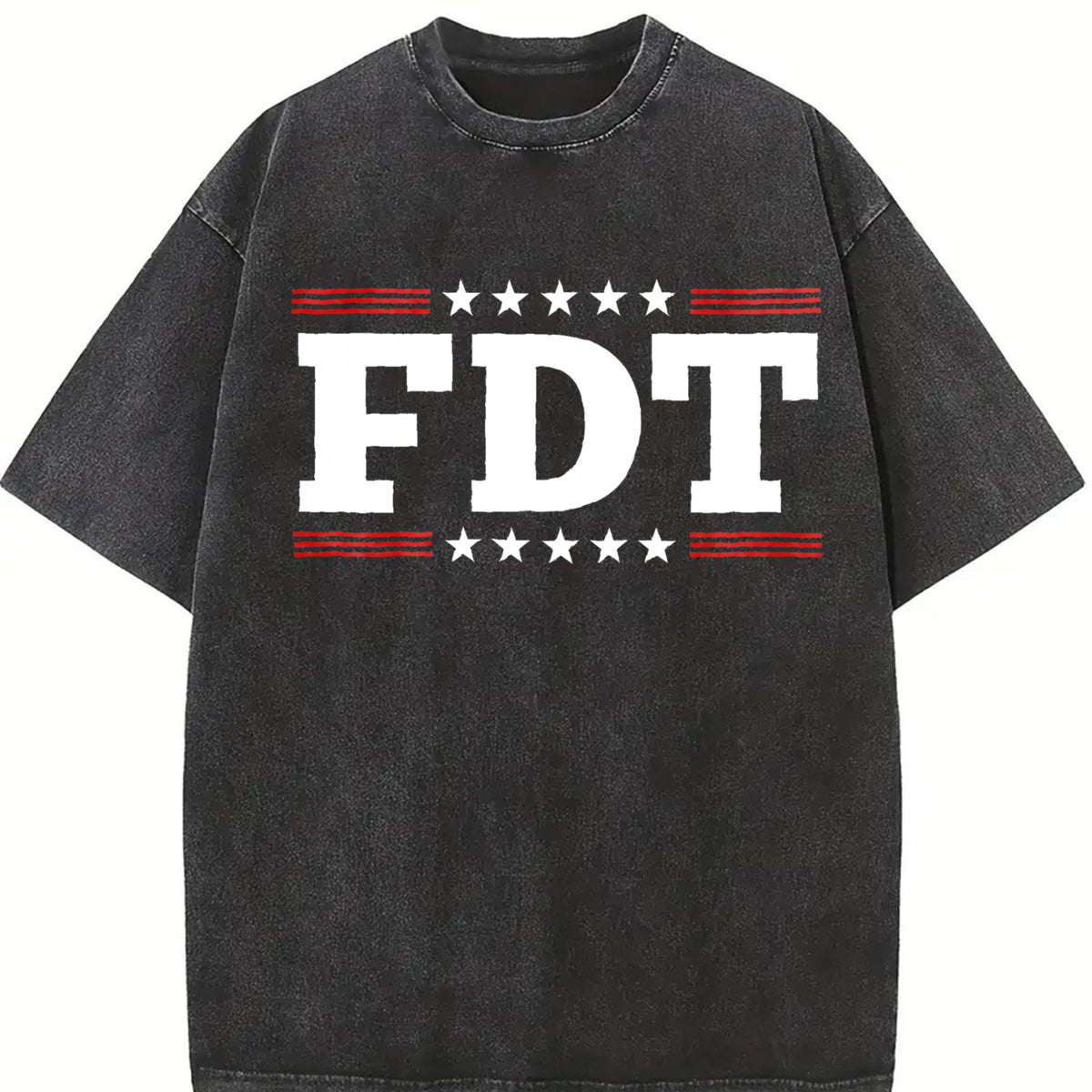 F*ck Trump Anti-Trump Anti Maga vintage washed oversized T-shirt in Black