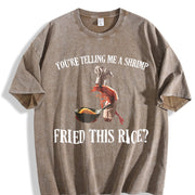 & 230gsm for Beach Vintage Washed T-Shirt in Brown