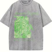 Alocasia Baginda Dragon Scale Vintage Washed T-Shirt in Gray