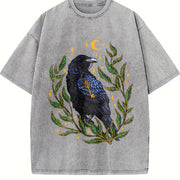 Winter a Crow Phase Vintage Washed T-Shirt in Gray