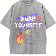 No One Else Is Going to Do It for You Vintage Washed T-Shirt in Gray