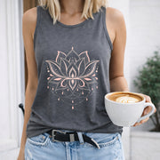 2025 European and American V-neck Button Cap Sleeve Vest Women's Color Cotton Tank Top in Gray