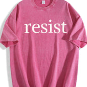 Resist Vintage Washed T-Shirt in Red