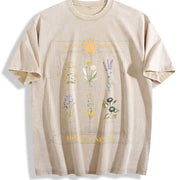 Herbal Magic Ultra Vintage Washed T-Shirt in Beige