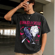 Butcher Blackbird Dark Romance Vintage Washed T-Shirt in Black