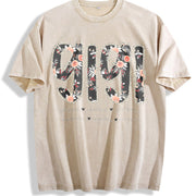 Personalized Gigi Custom Gigi with Kids Names Vintage Washed T-Shirt in Beige