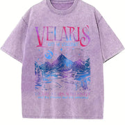 Velaris City Of Starlight Acotar The Night Court vintage washed oversized T-shirt in Purple