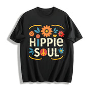 180 G 1pc Bold Short-sleeved Cotton T-Shirt in Black
