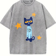 And Old Halloween/ Christmas Vintage Washed T-Shirt in Gray
