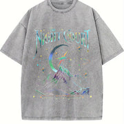 The Night Court Velaris City of Starlight vintage washed oversized T-shirt in Gray