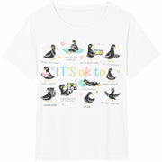 It's OK To Goose Mental Health Cotton T-Shirt in White