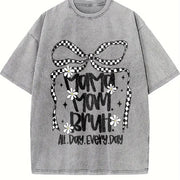 Mama Mommy Mom Mother’s Day Vintage Washed T-Shirt in Gray