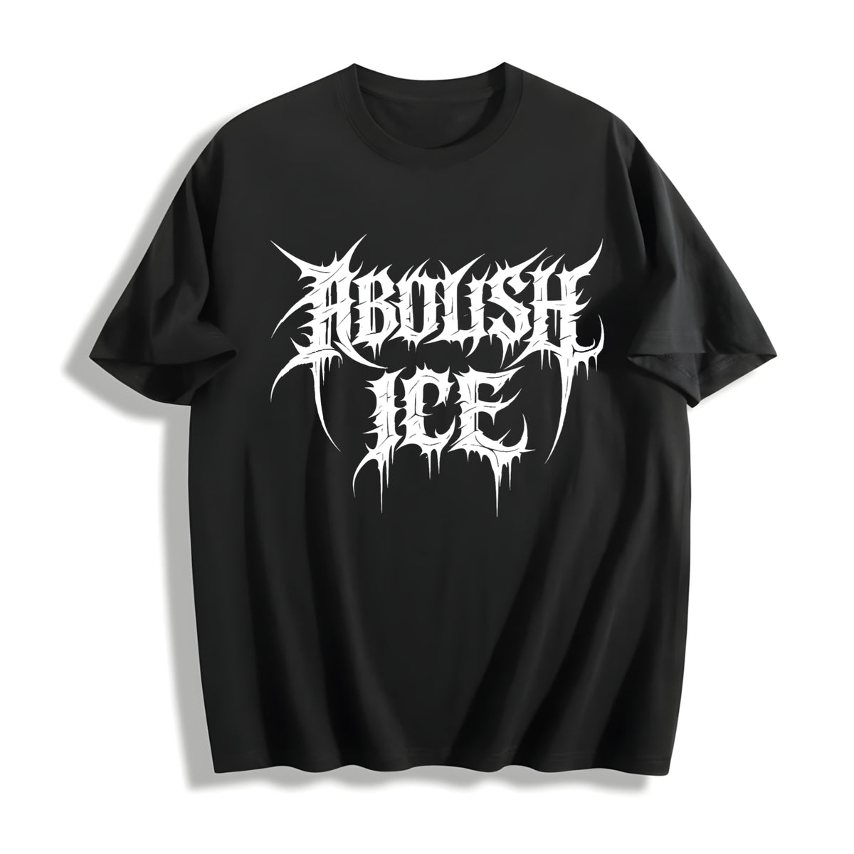 Abolish ICE Cotton T-Shirt in Black