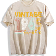 965 Sportswear for All Seasons: Spring Vintage Washed T-Shirt in Beige