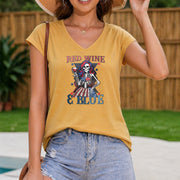 RED WINE & BLUE Women's Color Cotton Tank Top in Yellow
