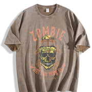 Retro Music Rock Band Concert vintage washed oversized T-shirt in Brown