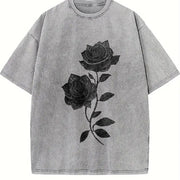 1pcs 2026 Vintage Washed T-Shirt in Gray