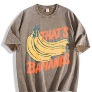 That's Bananas Vintage Washed T-Shirt in Brown