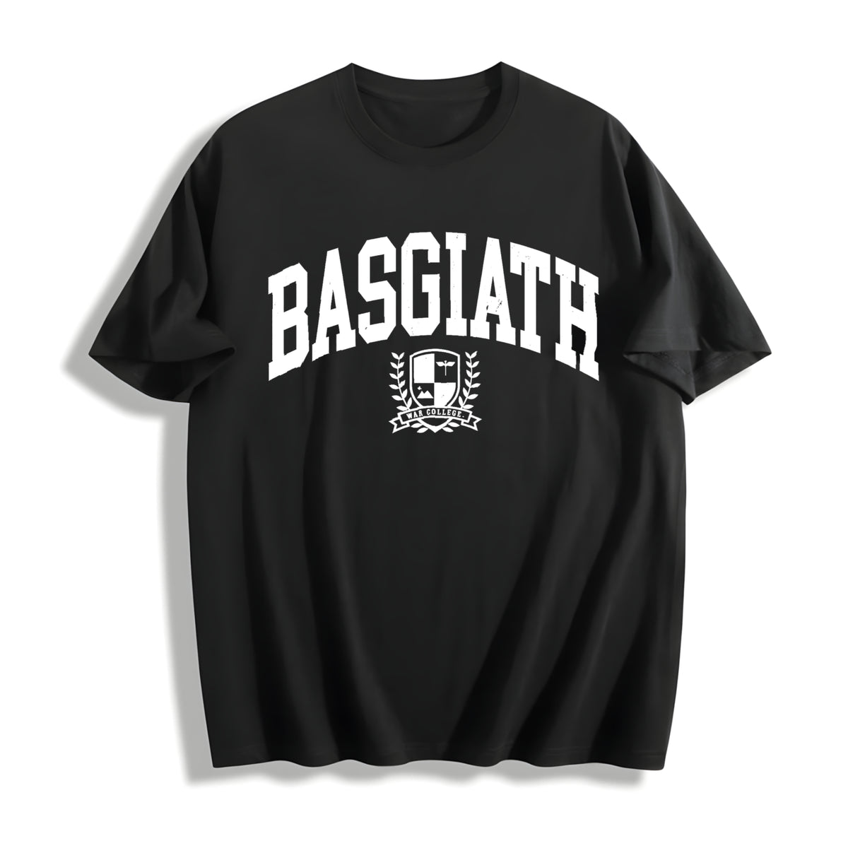 Basgiath War College Cotton T-Shirt in Black