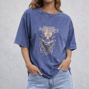 Bone Carver vintage washed oversized T-shirt in Blue